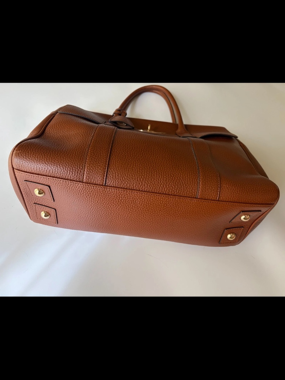Mulberry Tan Leather Bayswater Satchel with Gold Hardware - Picture 2 of 16